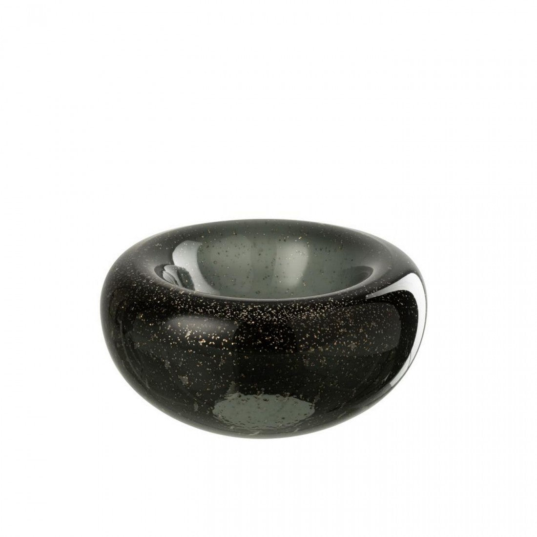 Decorative Bowl Carol Glass Black Small J-Line
