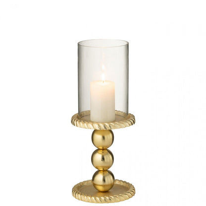 Candle Holder Aluminium Gold-Colored Small J-Line