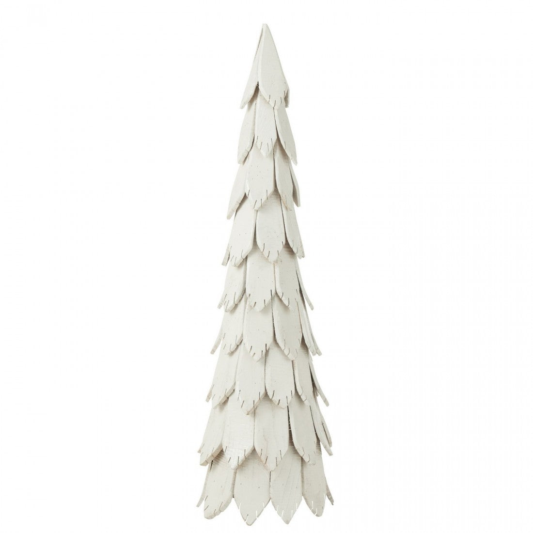 Christmas Tree Wood Pieces White Large H120cm J-Line