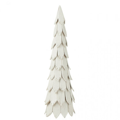 Christmas Tree Wood Pieces White Large H120cm J-Line