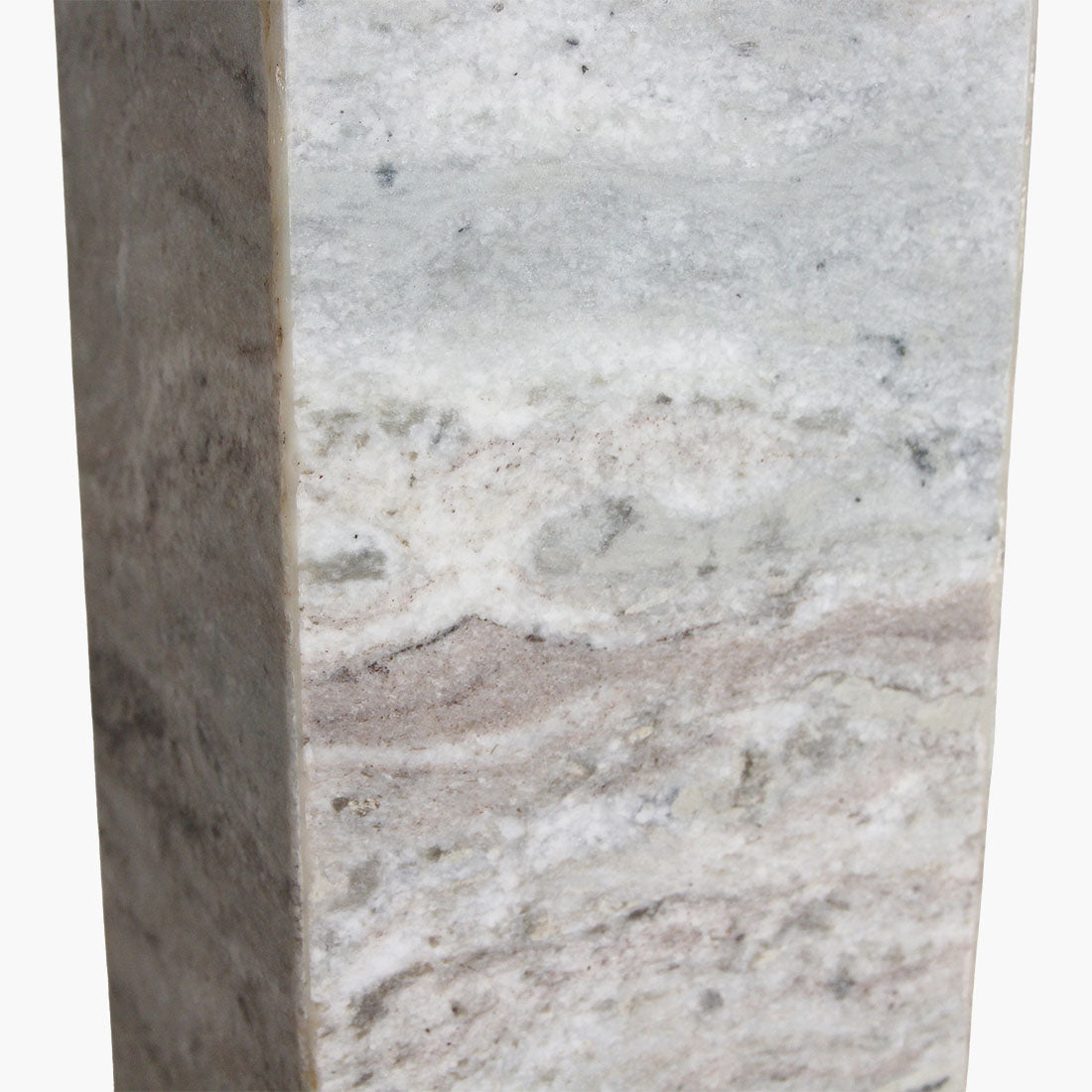 Lamp Base Fantasy Brown Marble Square Raw Materials