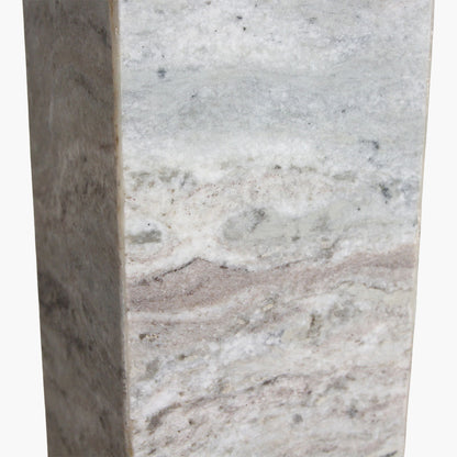 Lamp Base Fantasy Brown Marble Square Raw Materials