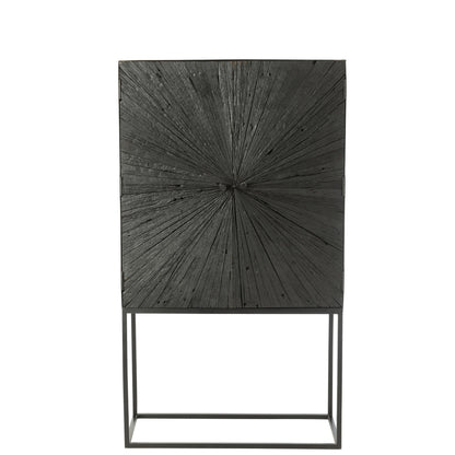 Shanil Wood/Iron Cabinet Black J-Line