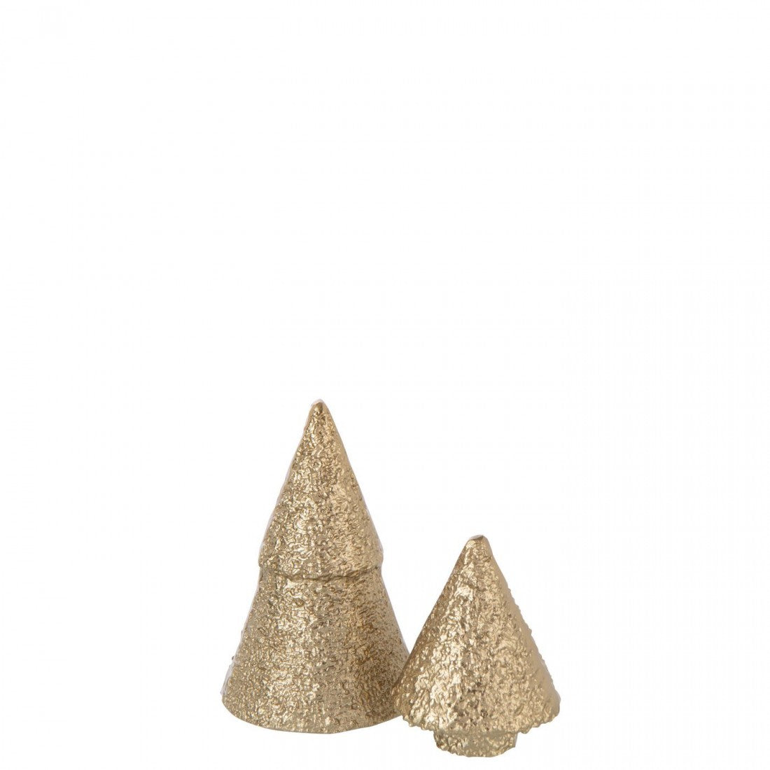 Christmas Tree Gold-Colored Aluminum Set of 2 J-Line
