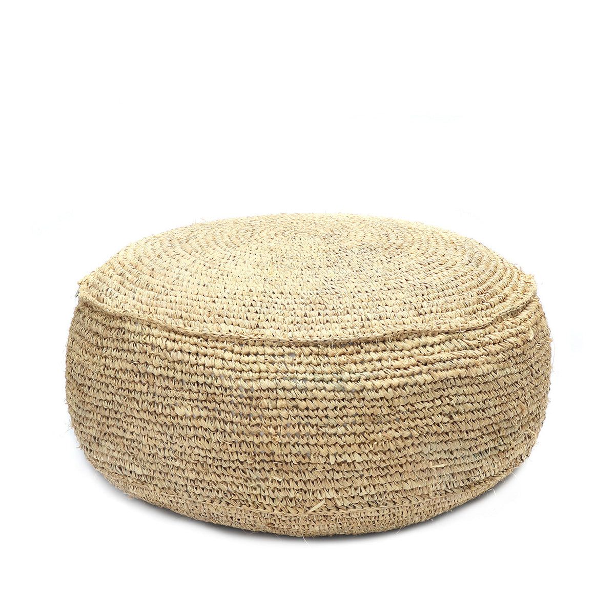 The Raffia Flores Pouf - Natural Bazar Bizarre