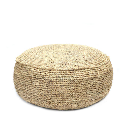 The Raffia Flores Pouf - Natural Bazar Bizarre