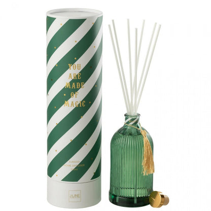 Magic Fragrance Dispenser with Fragrance Oil, White/Dark Green, Large, 500 ml, J-Line