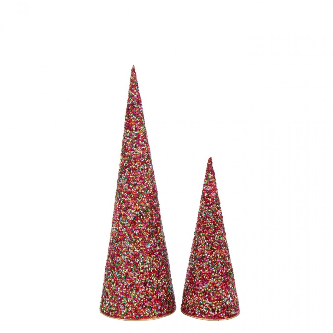 Cone Sequins Iron Multicolor Set of 2 J-Line
