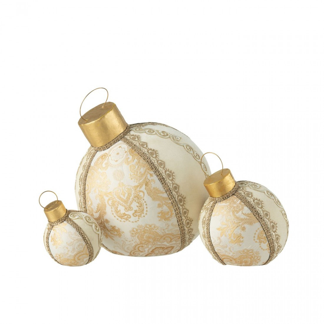 Decorative Pattern Ball Polyfoam/Textile Gold Large J-Line