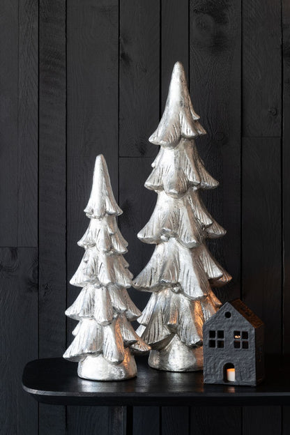 Christmas Tree Round Base Magnesium Silver-Colored Small J-Line
