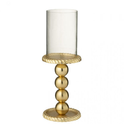 Candle Holder Aluminium Gold-Colored Large J-Line