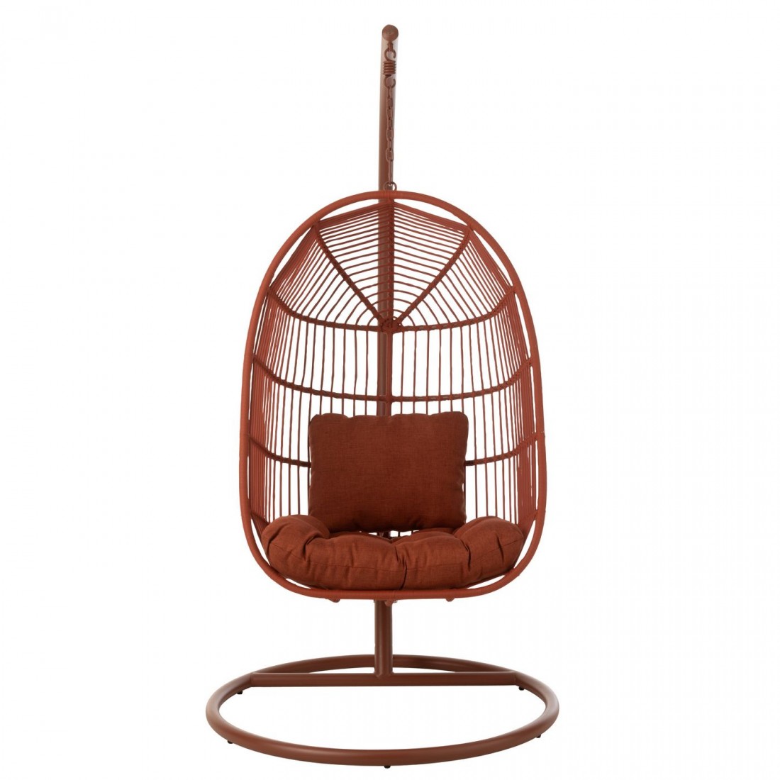 Egga Metal/Rope Hanging Chair Red J-Line