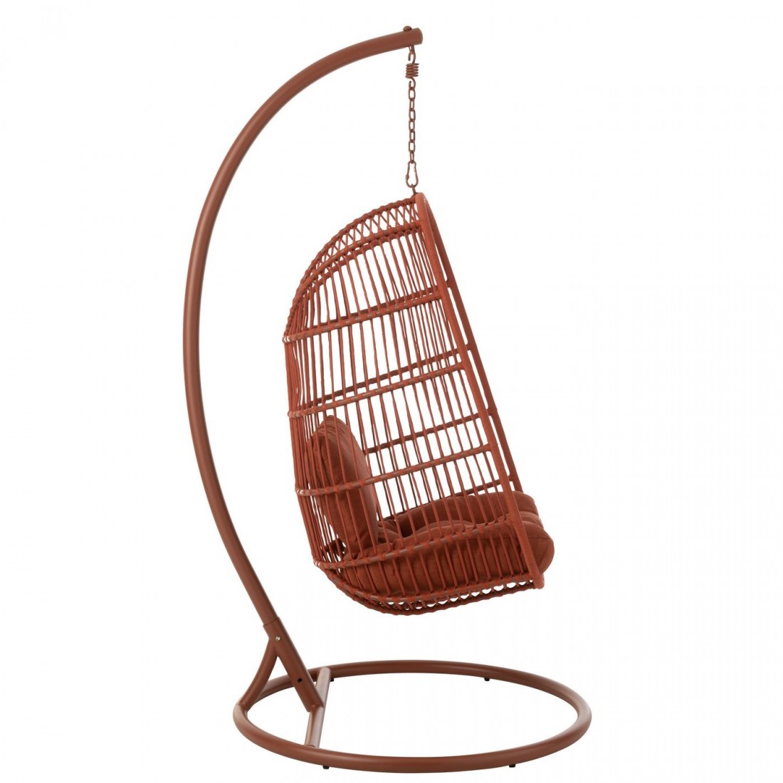 Egga Metal/Rope Hanging Chair Red J-Line