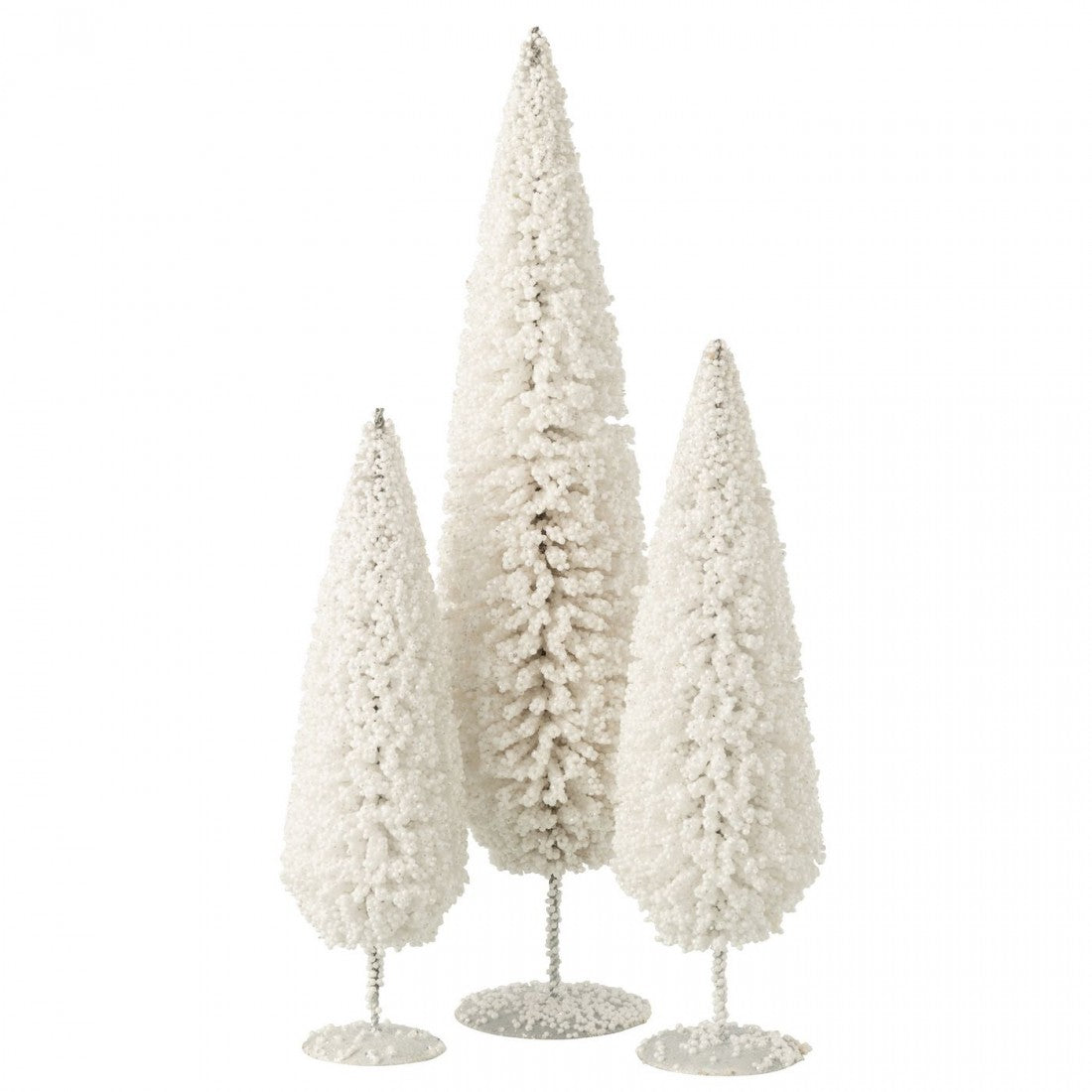 Christmas Tree White Beanie Set of 3 J-Line