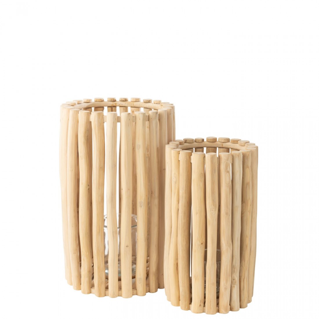 Lantern Teak Natural Set of 2 J-Line