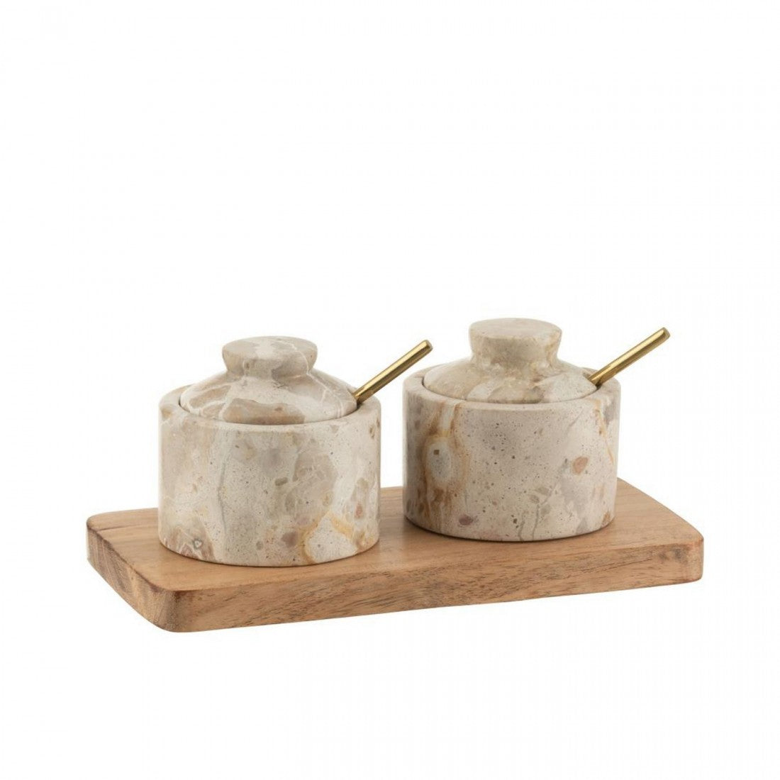Spice Set Natural Marble/Beige J-Line