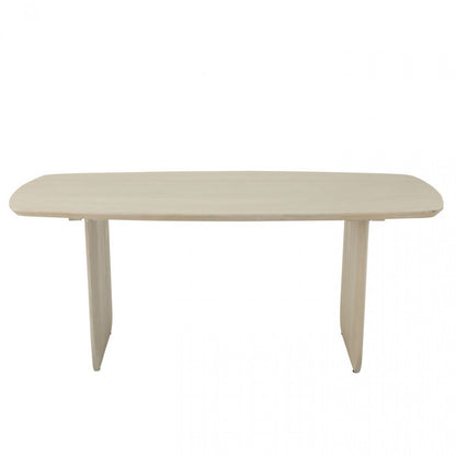 Dining Table Acacia Wood White J-Line