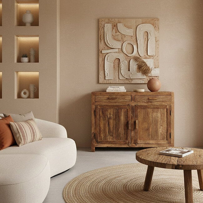 Farmwood Sideboard With 2 Doors Raw Materials