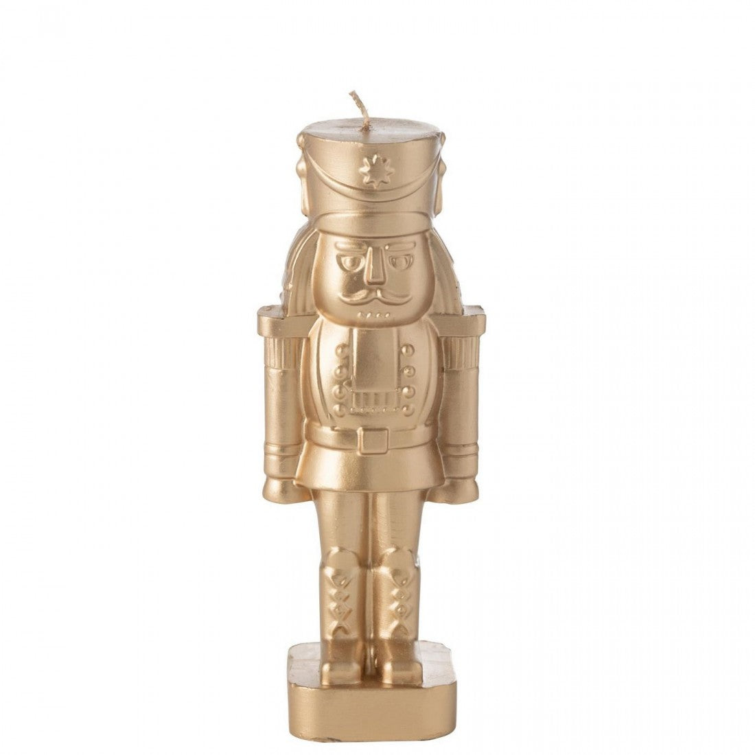 Nutcracker Candle Paraffin Gold-Colored Set of 2 J-Line