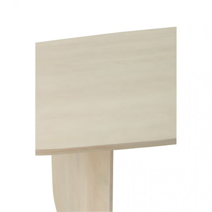 Dining Table Acacia Wood White J-Line