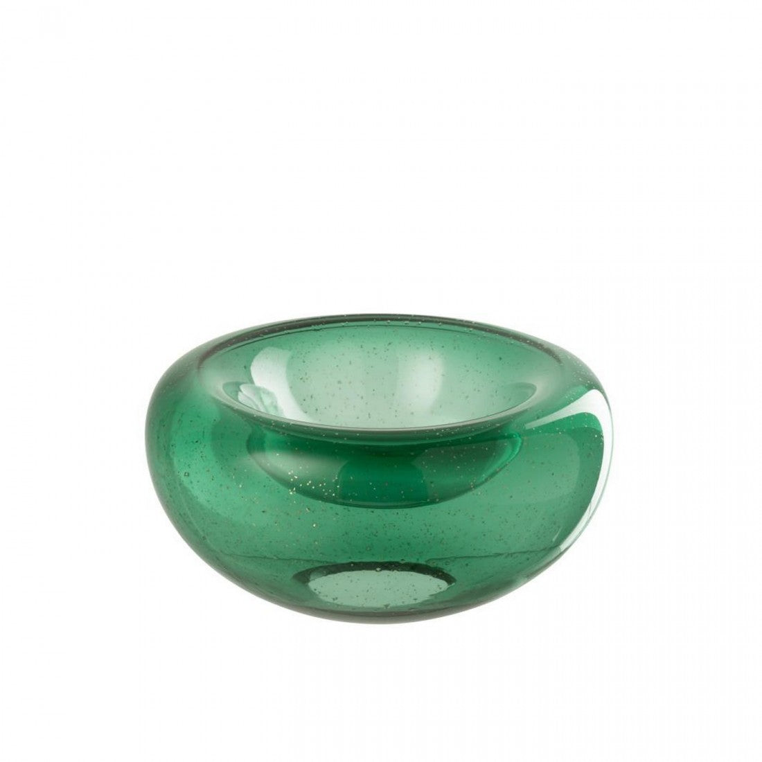 Decorative Bowl Carol Glass Emerald Green Small