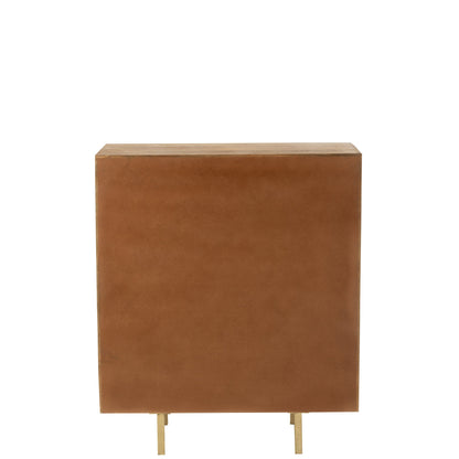 Nino Cabinet Metal/Mango Wood Natural/Gold J-Line