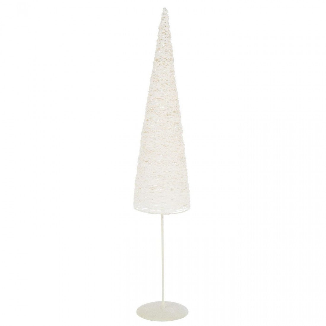 Christmas Tree on Stand Metal/Paper White Set of 2 J-Line