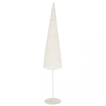 Christmas Tree on Stand Metal/Paper White Set of 2 J-Line