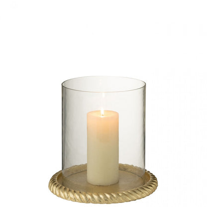 Gold-Colored Aluminum Candle Holder J-Line