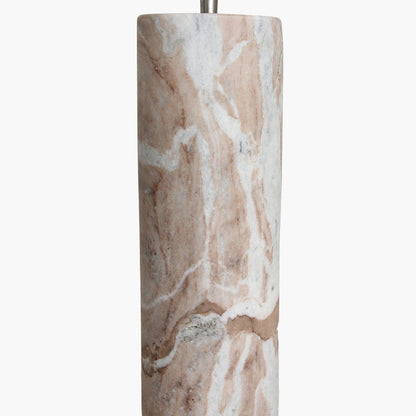 Lamp Base Fantasy Brown Marble Round Raw Materials