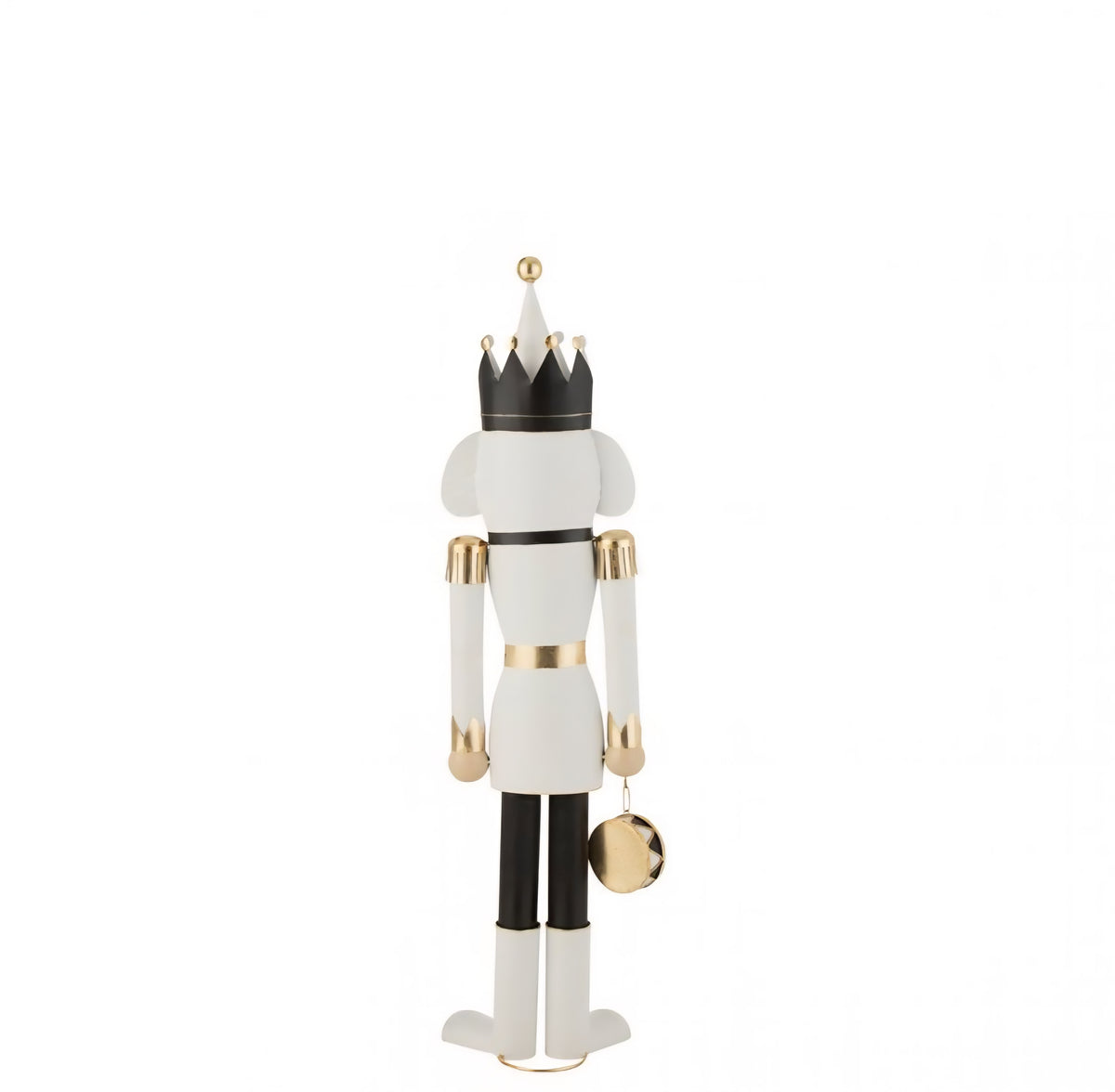 Nutcracker Iron Black/White Medium H106cm J-Line