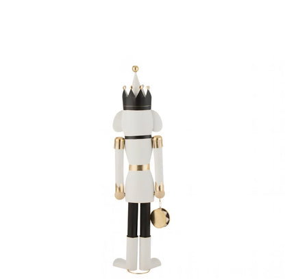 Nutcracker Iron Black/White Medium H106cm J-Line