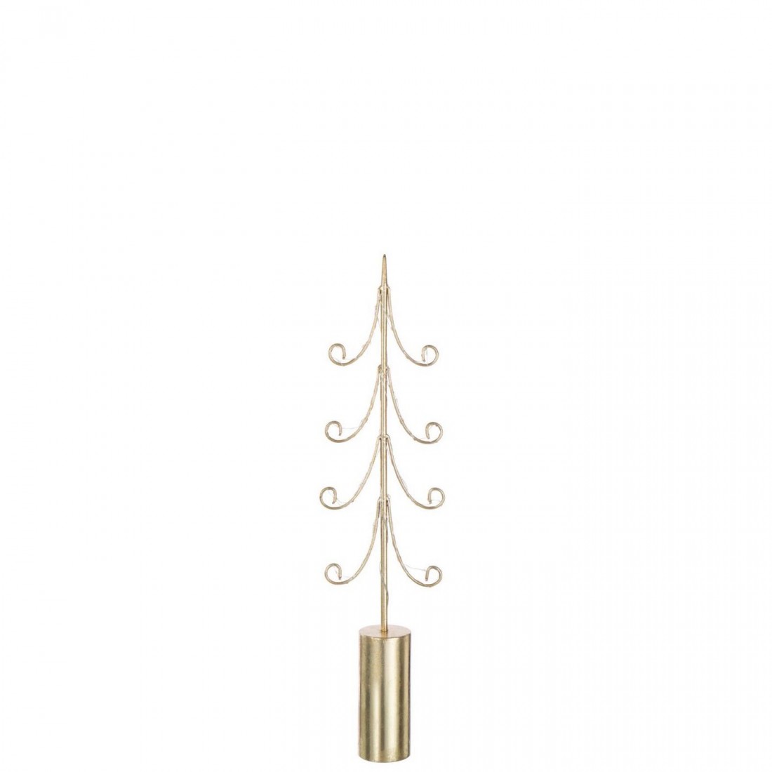 Tree LED Cylinder Base Iron Gold-Colored Set of 3 J-Line
