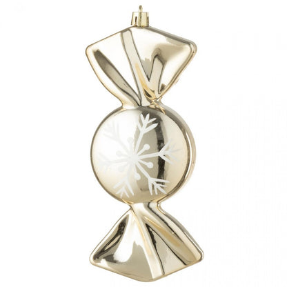 Box of 8 Gold-Colored Plastic Candy Pendants J-Line
