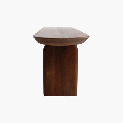 Dining Room Bench Bullnose Brown Mango Wood 200cm Raw Materials