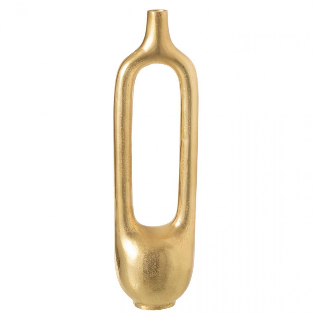 Hollow Inside Vase Aluminum Gold Large J-Line