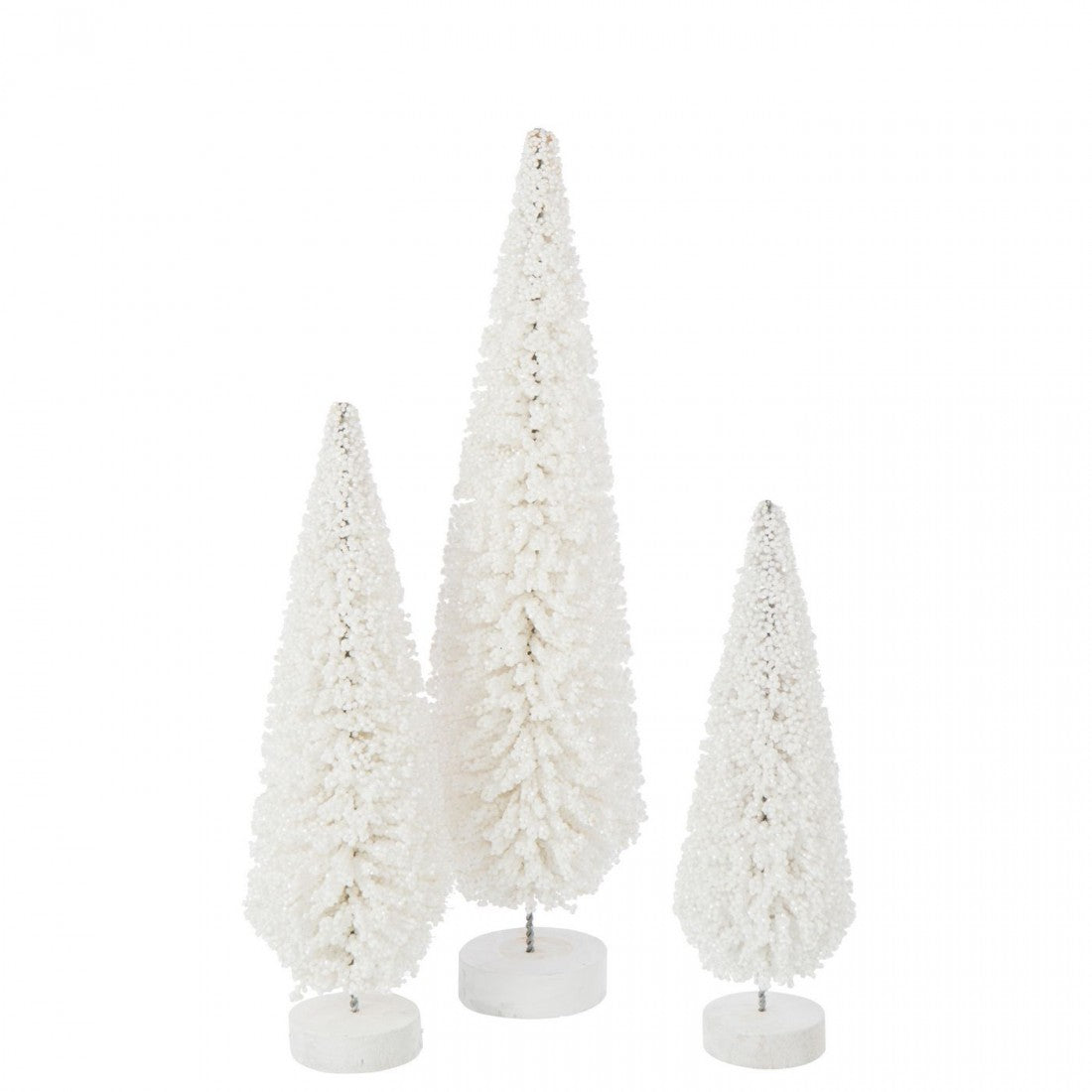 Christmas Tree White Beanie Set of 3 J-Line