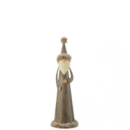 Santa Claus Round Fur Metal Grey Small J-Line