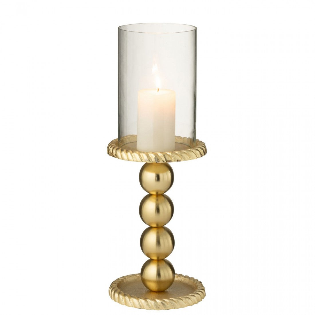 Candle Holder Aluminium Gold-Colored Large J-Line