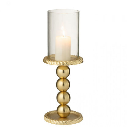 Candle Holder Aluminium Gold-Colored Large J-Line