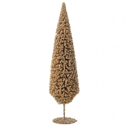 Christmas Tree Beanie Champagne-Colored Set of 3 J-Line