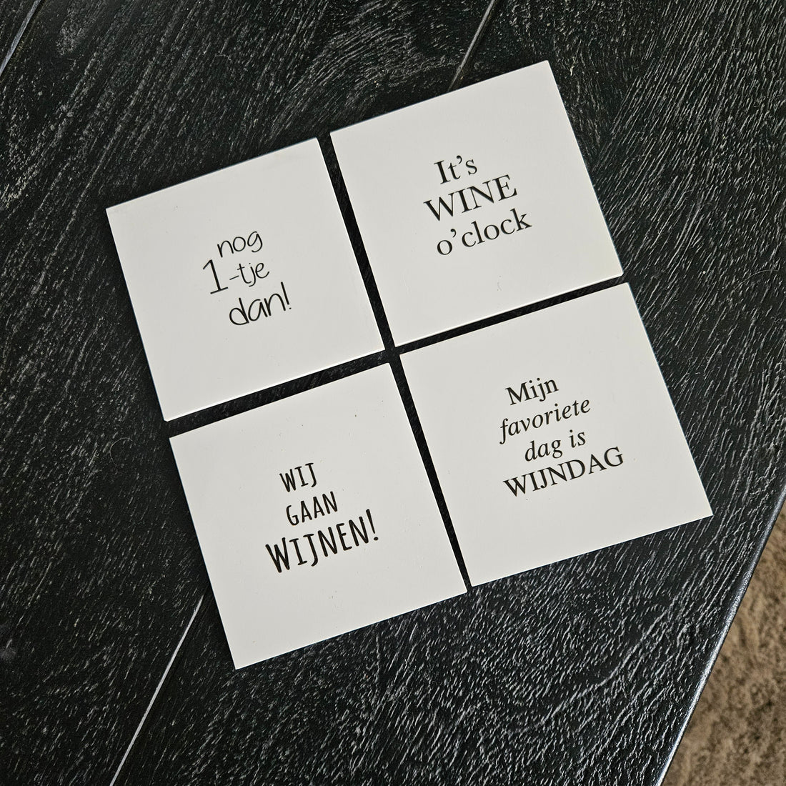 Square Wine Coasters Set of 4