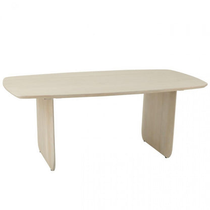 Dining Table Acacia Wood White J-Line