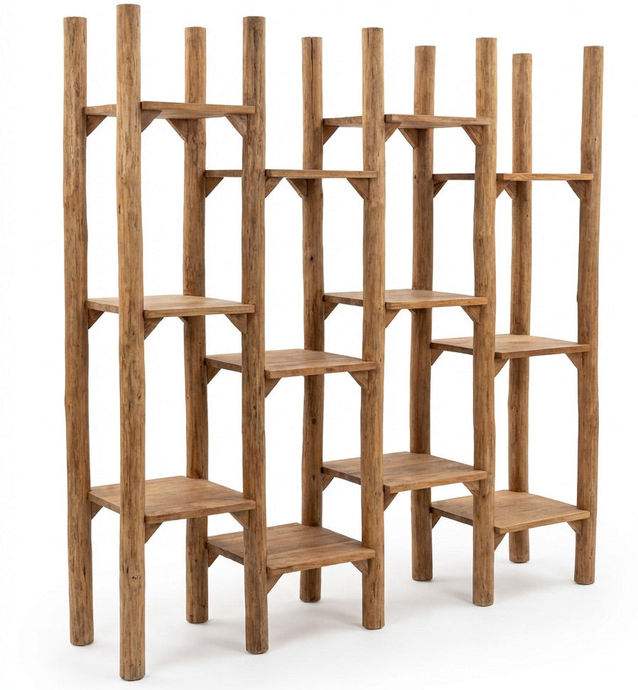 The Fabulook Rack with Multiple Shelves Natural Bazar Bizarre