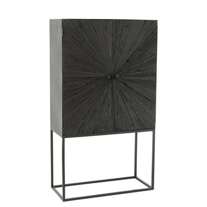 Shanil Wood/Iron Cabinet Black J-Line