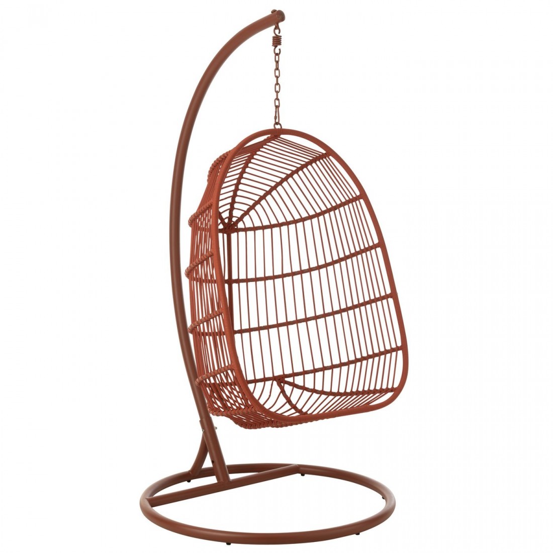 Egga Metal/Rope Hanging Chair Red J-Line