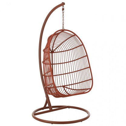 Egga Metal/Rope Hanging Chair Red J-Line