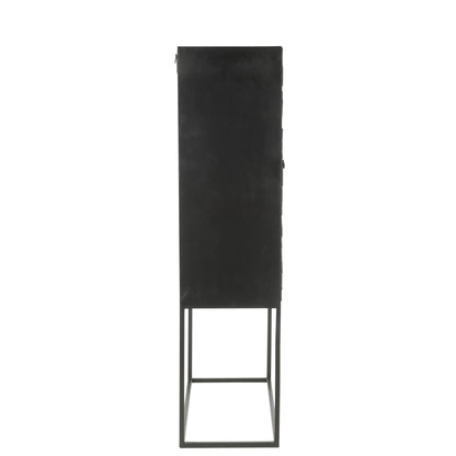 Shanil Wood/Iron Cabinet Black J-Line