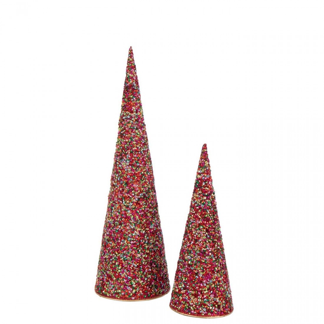 Cone Sequins Iron Multicolor Set of 2 J-Line
