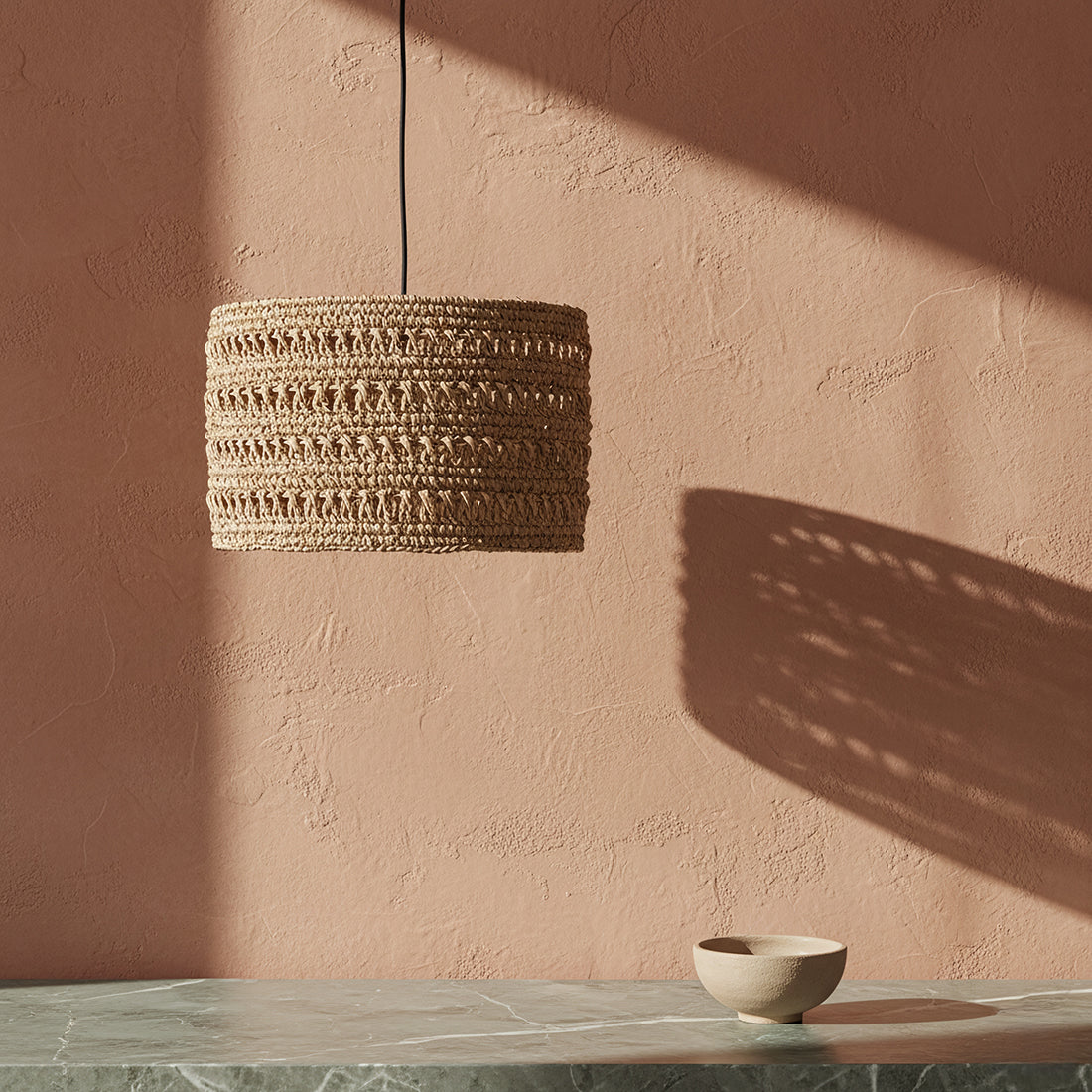 Herba Pendant Light Natural Medium Ø40cm Raw materials